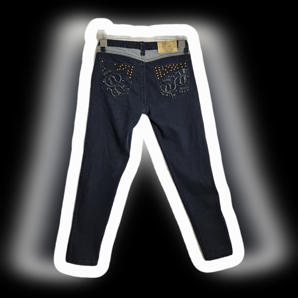 Southpole Grey and Blue Gorgeous embellish women jeans size 5 - Picture 5 of 11